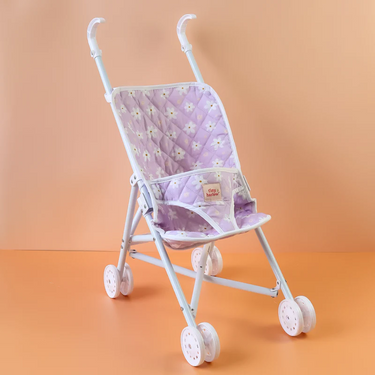 Folding Doll Stroller - Lilac Daisy